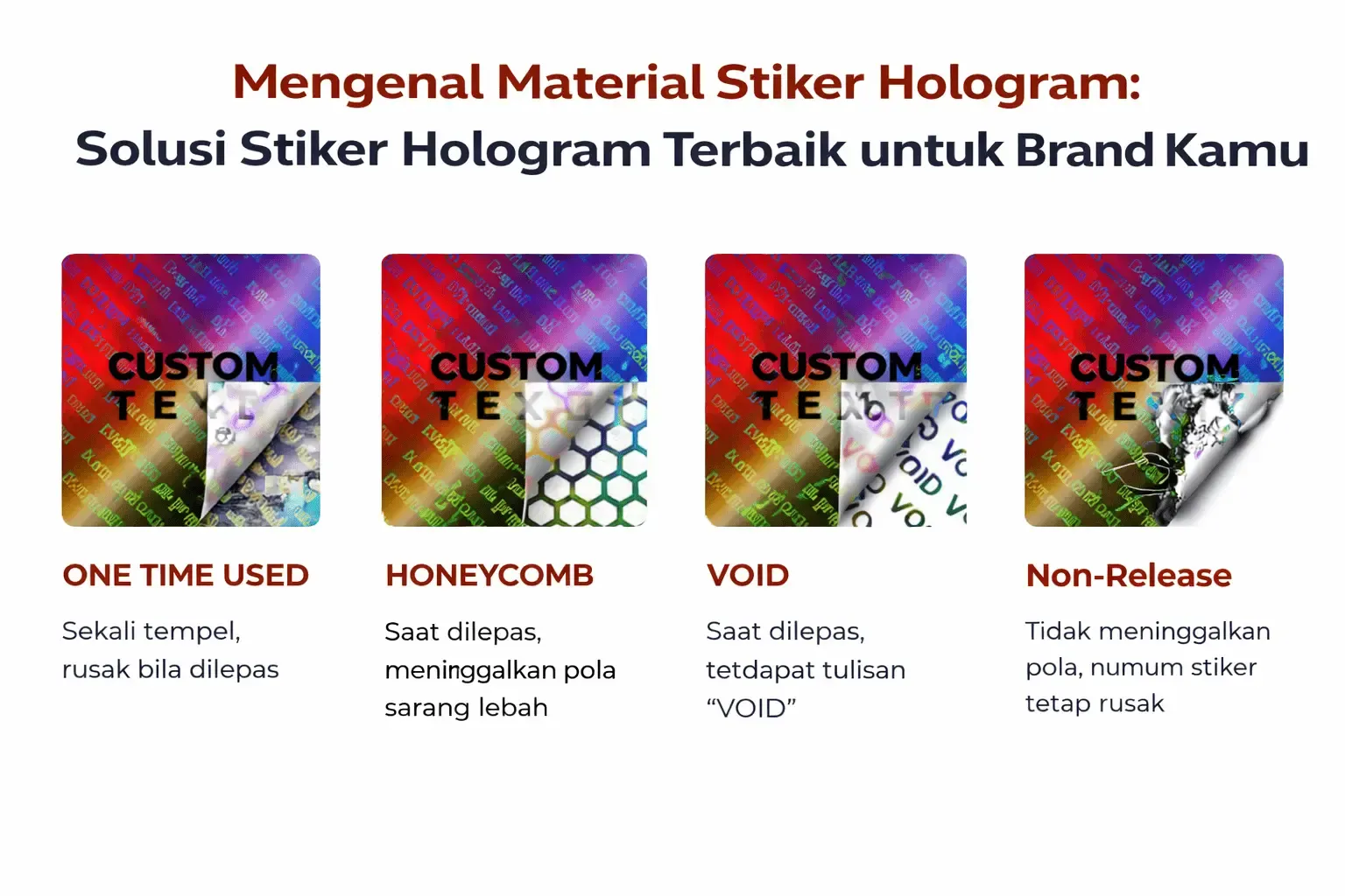 Mengenal Material Stiker Hologram: Solusi Terbaik untuk Brand Anda