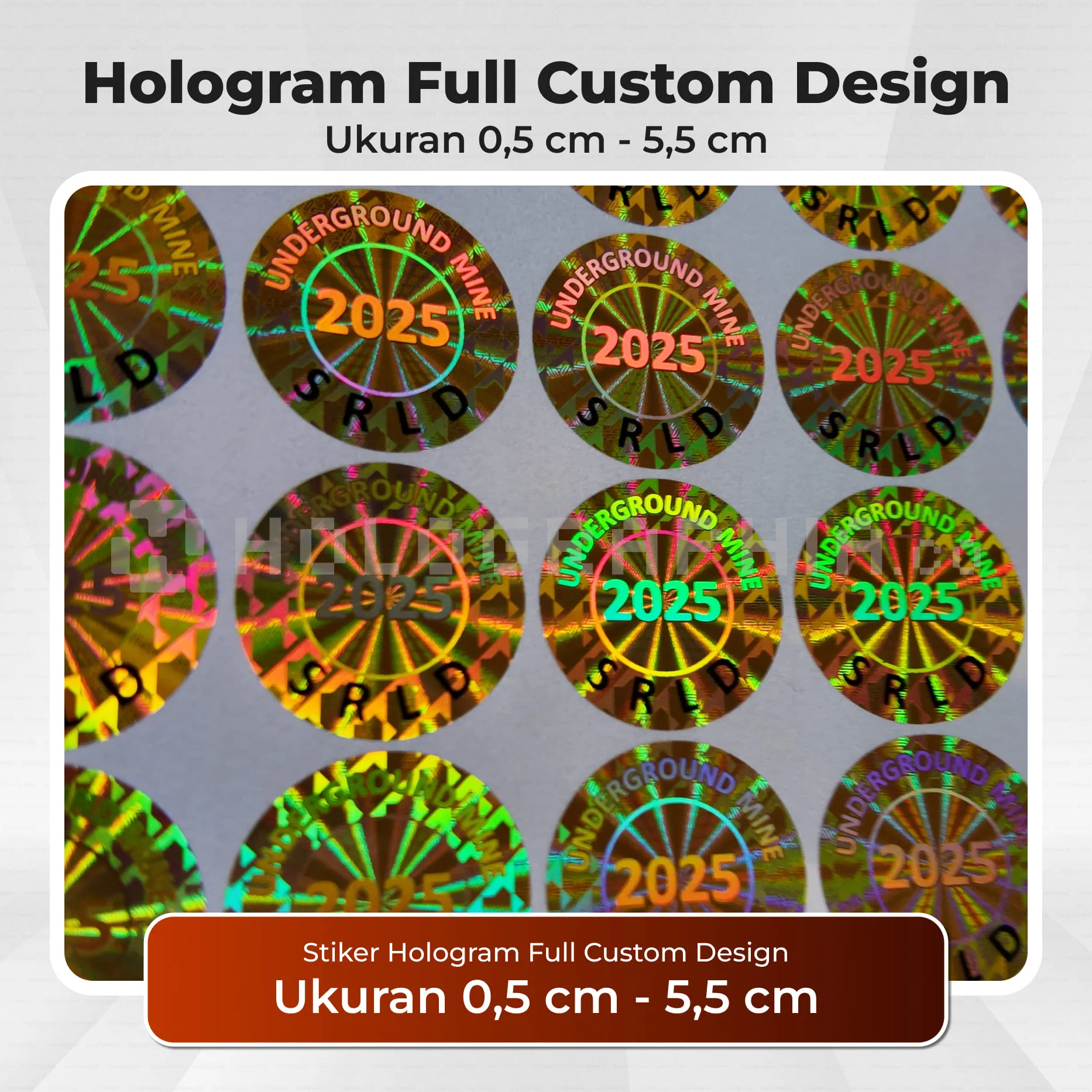 Stiker Hologram Custom untuk Membuat Produk Lebih Menarik dan Terpercaya