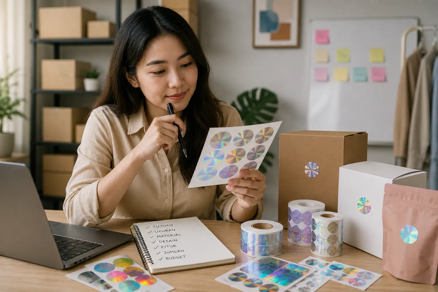 Checklist Lengkap Sebelum Pesan Stiker Hologram Custom untuk Kemasan Brand Kamu